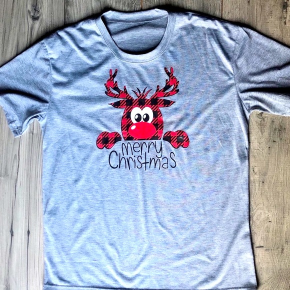 Christmas Reindeer Holiday Shirt - Picture 2 of 4